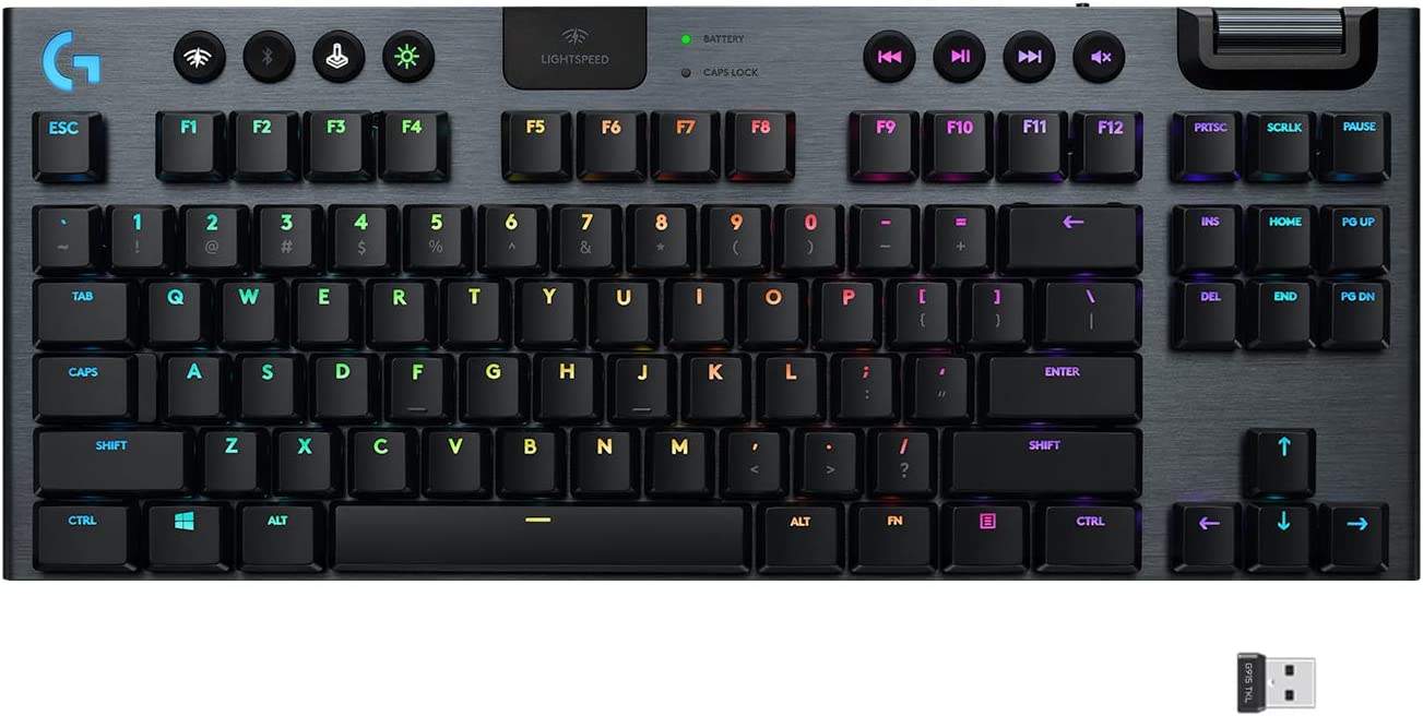 Preview of Logitech G915 TKL Tenkeyless Lightspeed Wireless RGB Mechanical Gaming Keyboard